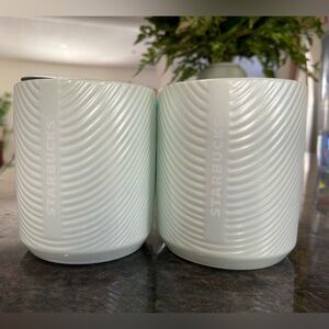 Starbucks mint green pearlescent mugs